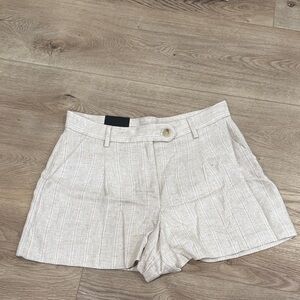 Banana Republic Factory Cream Striped Women's Shorts and Matching Blazer